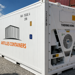 Container Maritime 20 Pieds Isotherme avec Moteur Présent Non Fonctionnant
