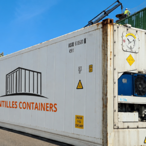Container Maritime 40 Pieds HC Isotherme avec Moteur Présent Non Fonctionnant